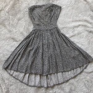 Floral open-back dress